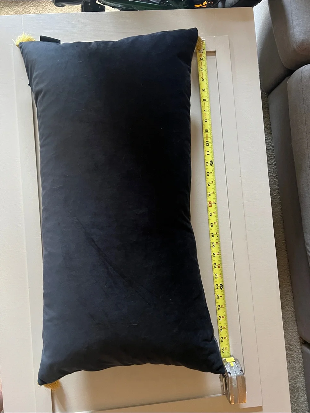 Black and Gold Ouija Board Accent Pillow by. Cynthia Rowley
